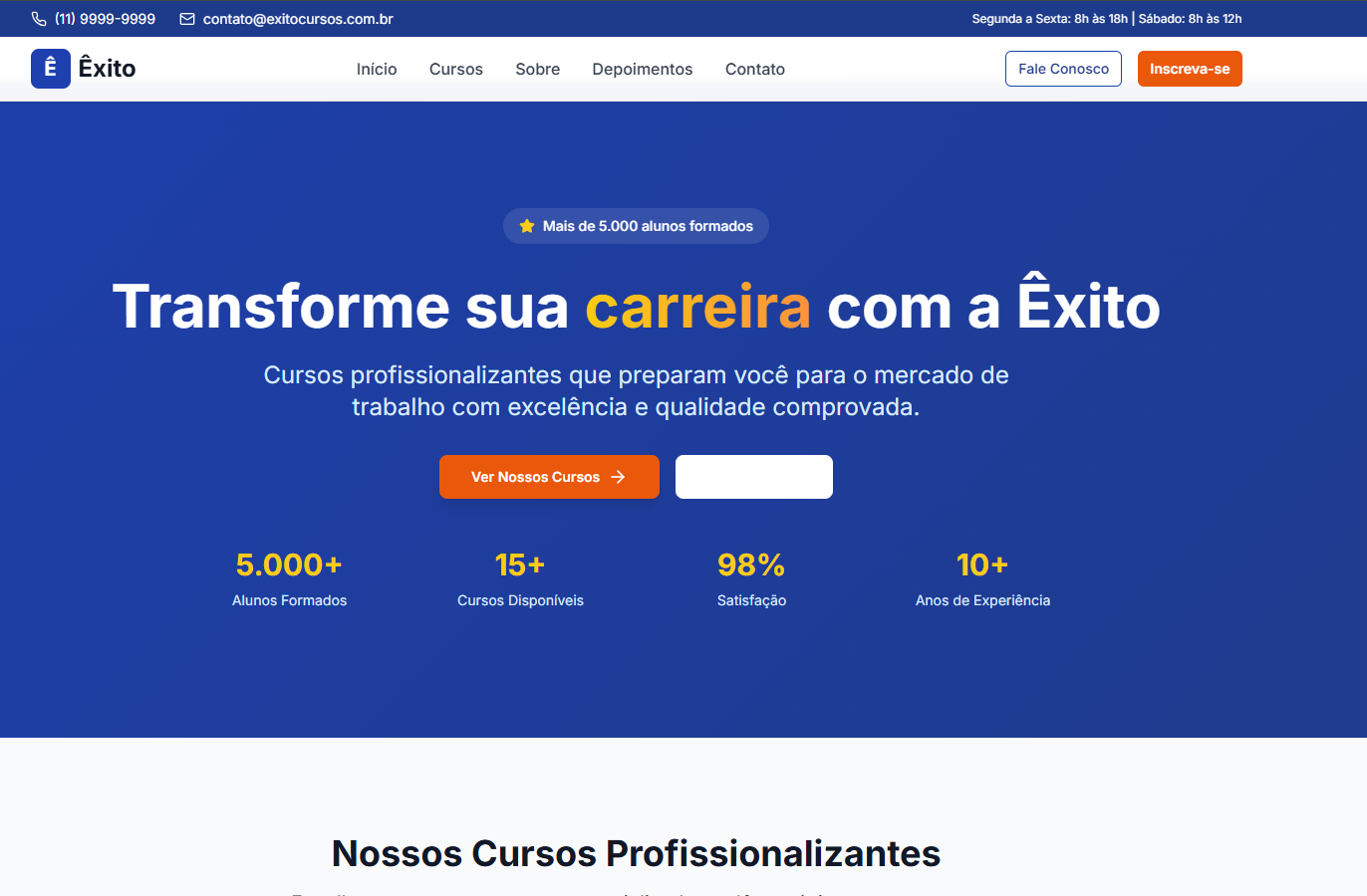 Site Cursos